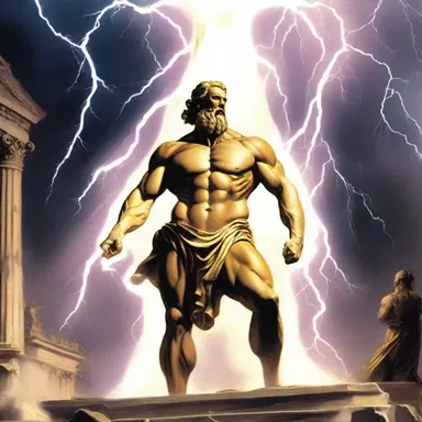 In Greek mythology, Zeus unleashed a furious fusillade of lightning bolts upon his enemies.