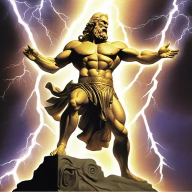 In Greek mythology, Zeus unleashed a furious fusillade of lightning bolts upon his enemies.