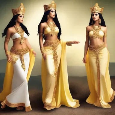 According to ancient mythology, the gods wore frocks as a symbol of their divinity.