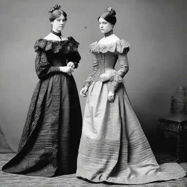 During the Victorian era, women would frock themselves in elegant gowns for formal occasions.