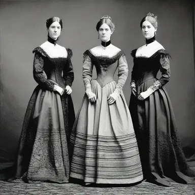During the Victorian era, women would frock themselves in elegant gowns for formal occasions.