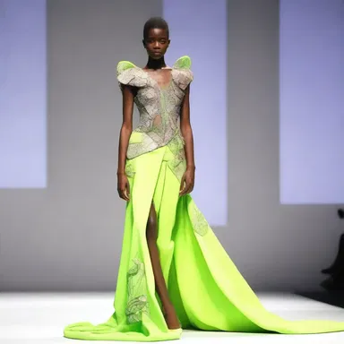 After winning the fashion competition, the designer preened herself, proud of her exceptional garment.