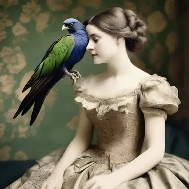 During the Victorian era, women would preen their feathers as a symbol of status and wealth.
