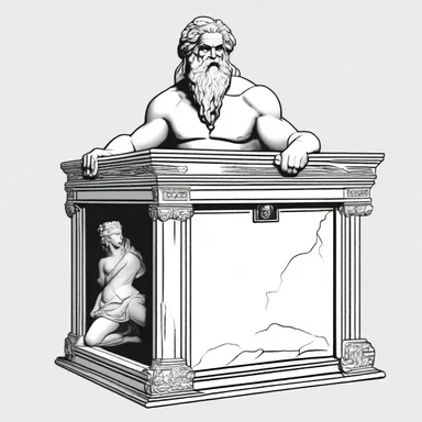 In Greek mythology, Zeus entrusted Pandora with a mysterious box containing all the evils of the world.