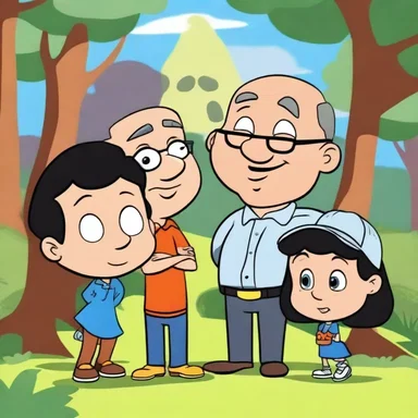 In the cartoon show, the main characters entrusted their secret plan to their wise and trusted mentor.