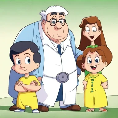In the cartoon show, the main characters entrusted their secret plan to their wise and trusted mentor.
