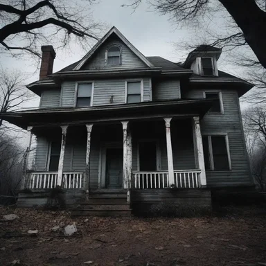In the horror movie, a group of teenagers entrusted their lives to a haunted house as they desperately tried to escape its clutches.