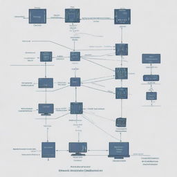 Von Neumann architecture diagram showing the central processing unit, memory, and the interconnections between input and output devices in detail.