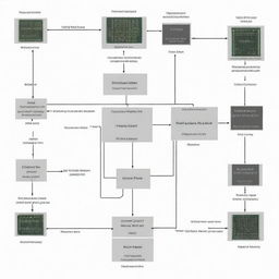 Von Neumann architecture diagram showing the central processing unit, memory, and the interconnections between input and output devices in detail.