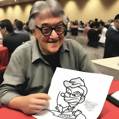 During the comic convention, he hoped to sidle up to the famous cartoonist and ask for a personalized sketch of his favorite character.