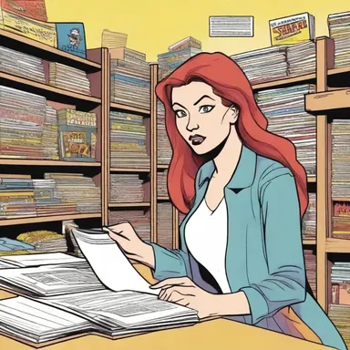 At the comic book store, she tried to sidle up to the popular comic writer and pitch her own ideas for a new series.