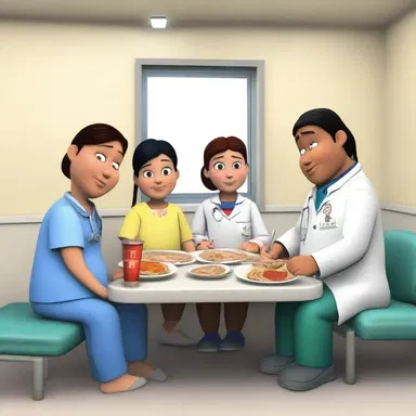 After watching the movie, they decided to grab dinner at the clinic nearby.
