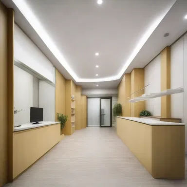 The design of the medical clinic incorporated elements of modern architecture and sleek interior design.
