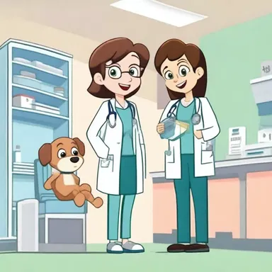 In the animated series, the main characters go to a clinic to receive their annual check-ups and vaccinations.