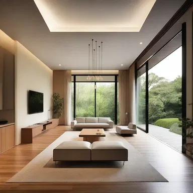 The well-adjusted layout and lighting of the house promoted a sense of calmness and tranquility.