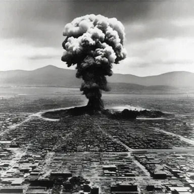 The development of nuclear weapons led to the unprecedented atomization of Hiroshima and Nagasaki during World War II.