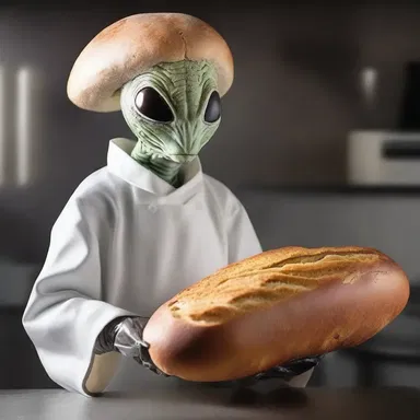 In the science fiction novel, the baker discovered a new way to make intergalactic bread with alien ingredients.