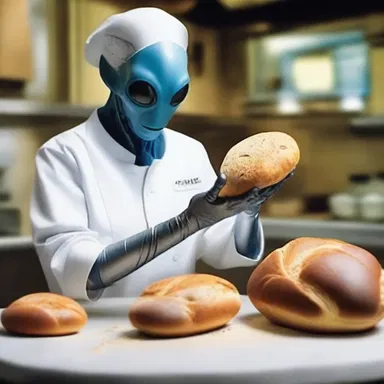 In the science fiction novel, the baker discovered a new way to make intergalactic bread with alien ingredients.