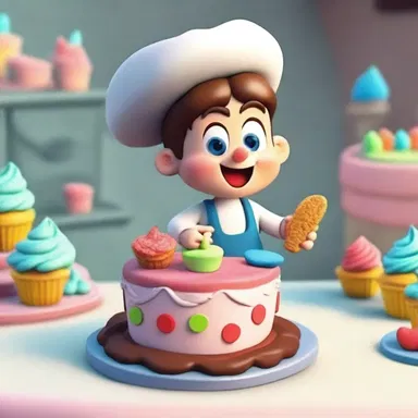 The baker in the cartoon series always manages to create the most delicious and visually appealing cakes.