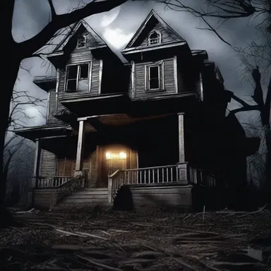 The horror movie successfully unwrapped the dark secret of the haunted house.