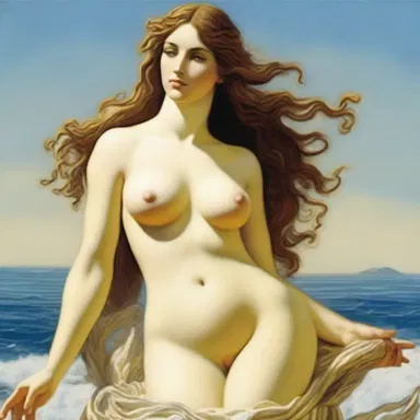 In Greek mythology, the goddess Aphrodite would often emote love and desire.