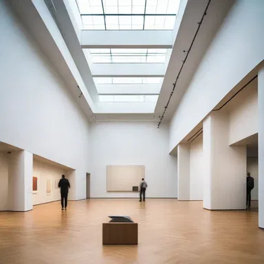 The modern art museum was designed to emote a sense of innovation and creativity.
