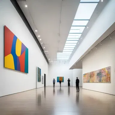 The modern art museum was designed to emote a sense of innovation and creativity.