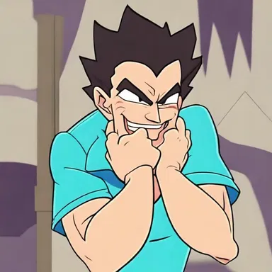 In the animated series, the main character was unable to defend himself and started to choke as the villain tightened his hands around his throat.