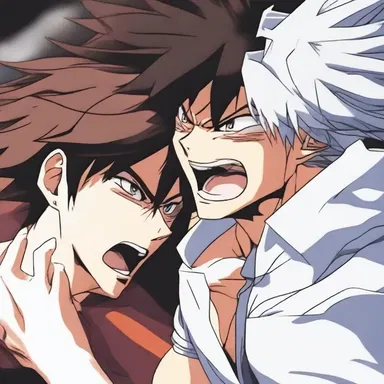 In the intense anime battle, the protagonist used a powerful technique to choke his opponent, leaving them gasping for air and at his mercy.