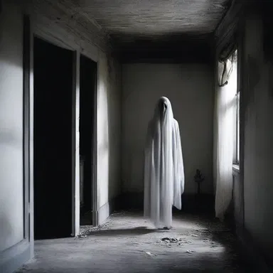 In the haunted house, the ghostly presence would choke the air, making it difficult to breathe for the visitors.