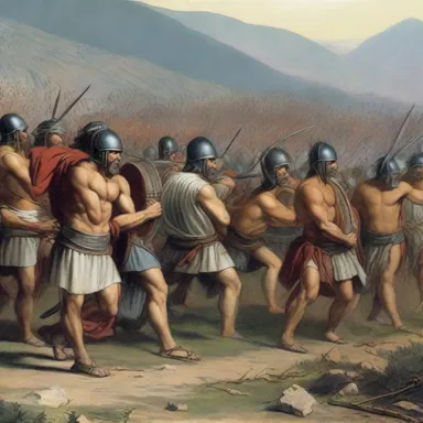 During the Battle of Thermopylae, many brave warriors choked and died defending their homeland.