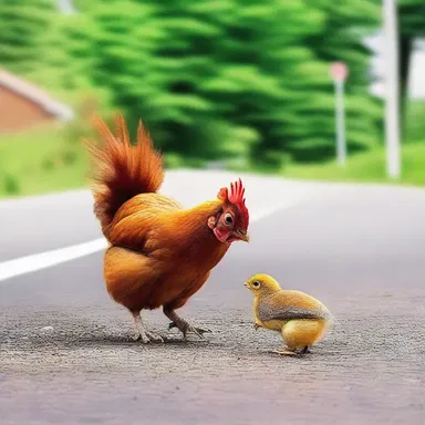 Why did the chicken cross the road? To show the squirrel that it could choke and die trying!