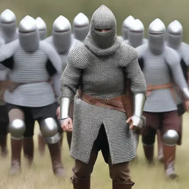 During the medieval period, warriors often wore chainmail armor which could choke them if not properly adjusted.