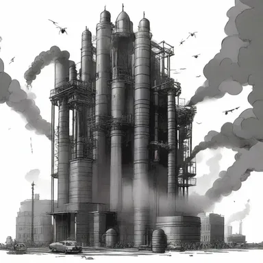 The villain's plan was to use a special gas to choke the entire city, leaving everyone gasping for air.