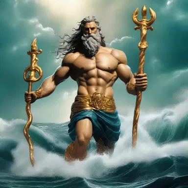 In Greek mythology, Poseidon, the god of the sea, could choke the flow of rivers and stir up storms at will.