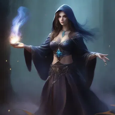 In the fantasy novel, the evil sorceress used her dark magic to cast a spell and choke the power of the brave hero.