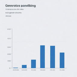 Generate a growth graph showing an upward trajectory, starting with low values in January and steadily increasing up to a high value in December.