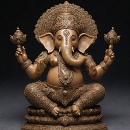 High definition, intricately detailed statue of Lord Ganesha