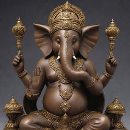 High definition, intricately detailed statue of Lord Ganesha