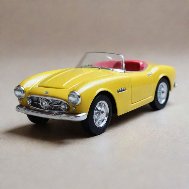 A toy car that has the value of 1 dollar, looking affordable yet enchanting