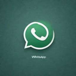 Create an aesthetically pleasing art piece with the theme of WhatsApp, incorporating its recognizable logo and features, blended beautifully into an engaging and creative background.