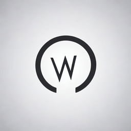 Generate a creative and stylish logo design featuring the initials 'W.R.' in a sophisticated and modern style.