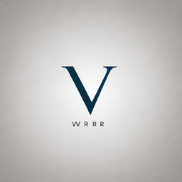 Generate a creative and stylish logo design featuring the initials 'W.R.' in a sophisticated and modern style.