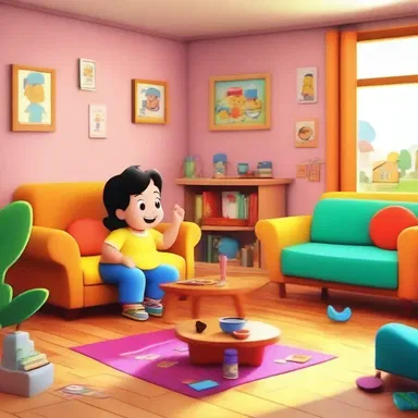 The colorful and vibrant animation style of the cartoon gave it a warm and homey vibe.