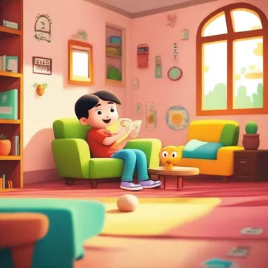 The colorful and vibrant animation style of the cartoon gave it a warm and homey vibe.