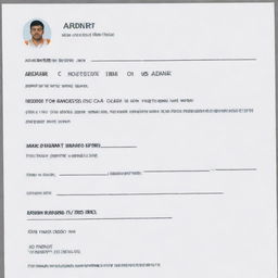 Create Amit In aadhar type