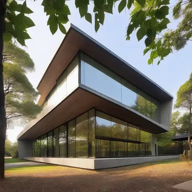 The lowkey architecture of the building perfectly blends into the surrounding environment.