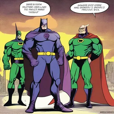 In the comic book series, the villains conspired to expropriate the superhero's secret base.