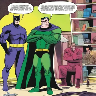 In the comic book series, the villains conspired to expropriate the superhero's secret base.