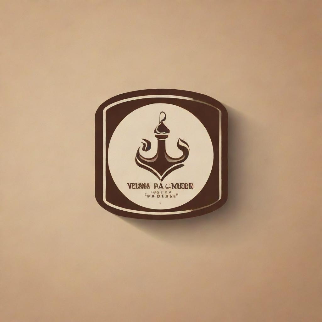 Craft a logo for 'New Veena Packers', a company focusing on the production of stunning boxes. The logo should feature clean lines and creative box motifs, reflecting the quality and aesthetics of their products.